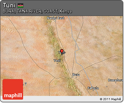 Satellite 3D Map of Tuni