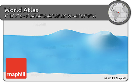 Physical Panoramic Map of the Area around 0° 52' 31" S, 42° 25' 29" W