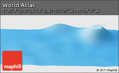 Physical Panoramic Map of the Area around 0° 52' 31" S, 42° 25' 29" W