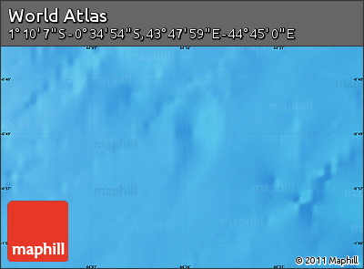 Physical Map of the Area around 0° 52' 31" S, 44° 16' 29" E