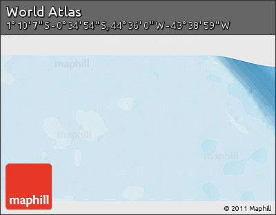 Political 3D Map of the Area around 0° 52' 31" S, 44° 7' 30" W