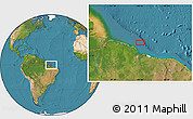Satellite Location Map of the area around 0° 52' 31" S, 44° 7' 30" W