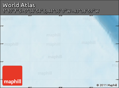 Physical Map of the Area around 0° 52' 31" S, 44° 7' 30" W
