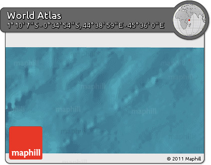 Satellite 3D Map of the Area around 0° 52' 31" S, 45° 7' 30" E