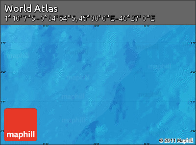 Political Map of the Area around 0° 52' 31" S, 45° 58' 30" E