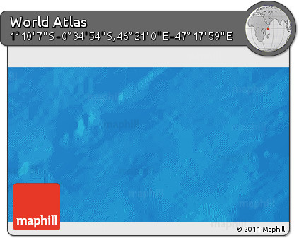 Physical 3D Map of the Area around 0° 52' 31" S, 46° 49' 30" E