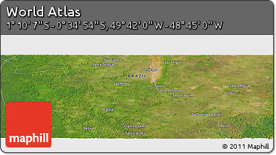 Satellite Panoramic Map of the Area around 0° 52' 31" S, 49° 13' 30" W