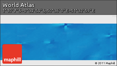 Physical Panoramic Map of the Area around 0° 52' 31" S, 51° 4' 30" E