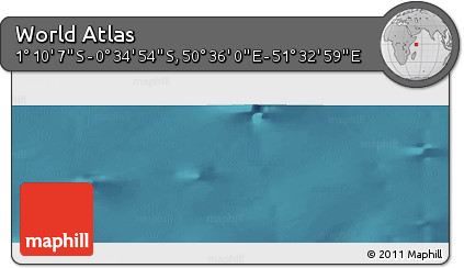 Satellite Panoramic Map of the Area around 0° 52' 31" S, 51° 4' 30" E