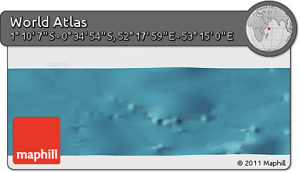 Satellite Panoramic Map of the Area around 0° 52' 31" S, 52° 46' 29" E