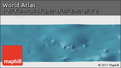 Satellite Panoramic Map of the Area around 0° 52' 31" S, 52° 46' 29" E
