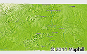 Physical 3D Map of the area around 0° 52' 31" S, 52° 37' 30" W