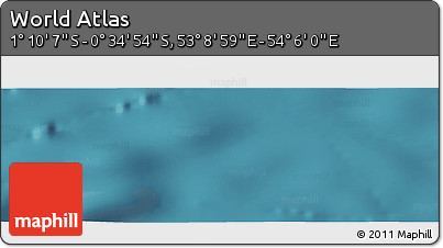 Satellite Panoramic Map of the Area around 0° 52' 31" S, 53° 37' 30" E