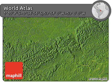 Satellite Map of the Area around 0° 52' 31" S, 53° 28' 30" W