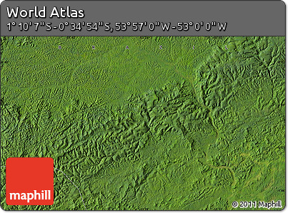 Satellite Map of the Area around 0° 52' 31" S, 53° 28' 30" W