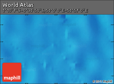 Physical Map of the Area around 0° 52' 31" S, 54° 28' 30" E