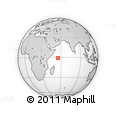 Outline Map of the Area around 0° 52' 31" S, 55° 19' 30" E, rectangular outline