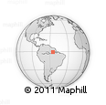 Outline Map of the Area around 0° 52' 31" S, 55° 10' 29" W, rectangular outline