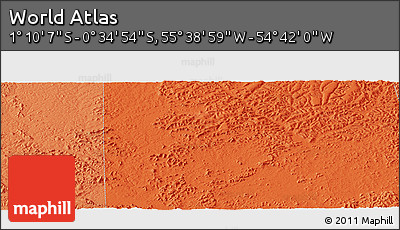 Political Panoramic Map of the Area around 0° 52' 31" S, 55° 10' 29" W