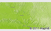 Physical 3D Map of the area around 0° 52' 31" S, 56° 1' 29" W