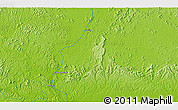 Physical 3D Map of the area around 0° 52' 31" S, 56° 52' 30" W