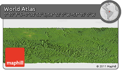 Satellite Panoramic Map of the Area around 0° 52' 31" S, 57° 43' 30" W