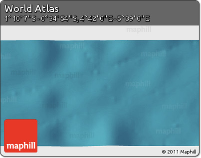 Satellite 3D Map of the Area around 0° 52' 31" S, 5° 10' 30" E