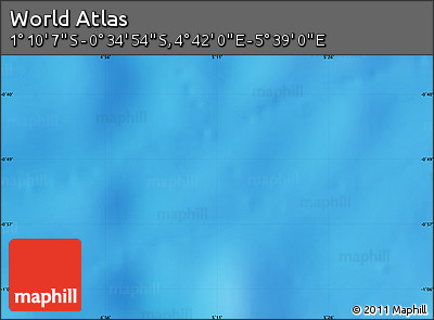 Physical Map of the Area around 0° 52' 31" S, 5° 10' 30" E