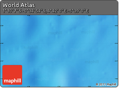 Physical Map of the Area around 0° 52' 31" S, 5° 10' 30" E