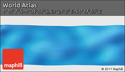 Physical Panoramic Map of the Area around 0° 52' 31" S, 63° 49' 30" E