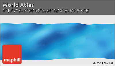 Physical Panoramic Map of the Area around 0° 52' 31" S, 64° 40' 30" E