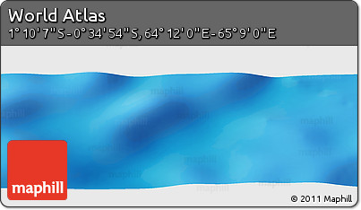 Physical Panoramic Map of the Area around 0° 52' 31" S, 64° 40' 30" E