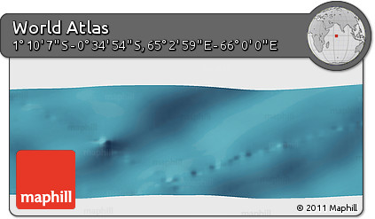 Satellite Panoramic Map of the Area around 0° 52' 31" S, 65° 31' 30" E