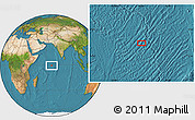 Satellite Location Map of the area around 0° 52' 31" S, 66° 22' 30" E