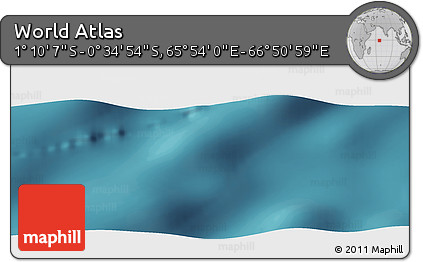 Satellite Panoramic Map of the Area around 0° 52' 31" S, 66° 22' 30" E
