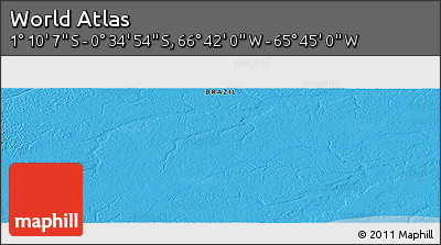 Political Panoramic Map of the Area around 0° 52' 31" S, 66° 13' 29" W