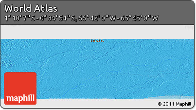 Political Panoramic Map of the Area around 0° 52' 31" S, 66° 13' 29" W