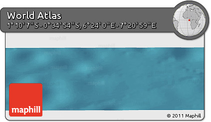 Satellite Panoramic Map of the Area around 0° 52' 31" S, 6° 52' 30" E