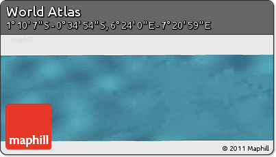 Satellite Panoramic Map of the Area around 0° 52' 31" S, 6° 52' 30" E