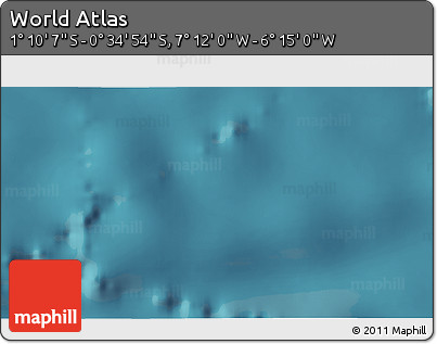 Satellite 3D Map of the Area around 0° 52' 31" S, 6° 43' 29" W