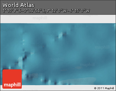 Satellite 3D Map of the Area around 0° 52' 31" S, 6° 43' 29" W