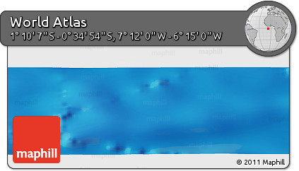 Physical Panoramic Map of the Area around 0° 52' 31" S, 6° 43' 29" W