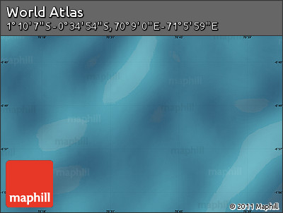 Satellite Map of the Area around 0° 52' 31" S, 70° 37' 30" E