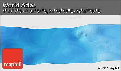 Political Panoramic Map of the Area around 0° 52' 31" S, 72° 19' 29" E
