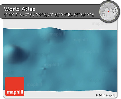 Satellite 3D Map of the Area around 0° 52' 31" S, 74° 1' 30" E