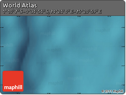 Satellite Map of the Area around 0° 52' 31" S, 74° 52' 30" E