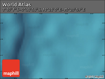 Satellite Map of the Area around 0° 52' 31" S, 74° 52' 30" E