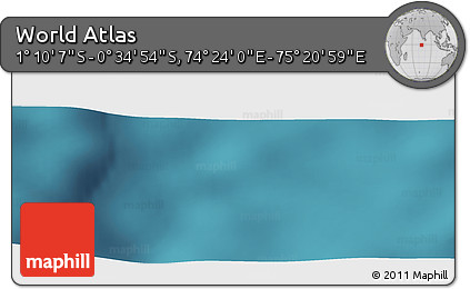 Satellite Panoramic Map of the Area around 0° 52' 31" S, 74° 52' 30" E