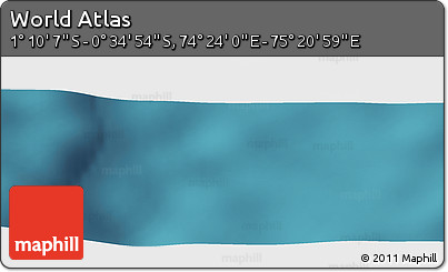 Satellite Panoramic Map of the Area around 0° 52' 31" S, 74° 52' 30" E