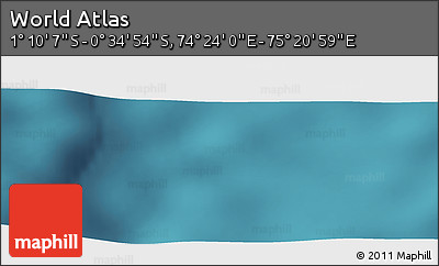 Satellite Panoramic Map of the Area around 0° 52' 31" S, 74° 52' 30" E